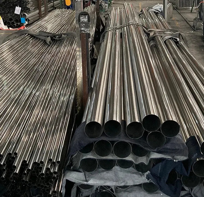 SUS 304 304L ISO9001 لوله فولاد ضد زنگ 0.5-2mm ضخامت جوش داده شده برای تزئینات